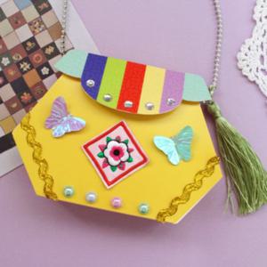 DIY전통복주머니5set 노랑