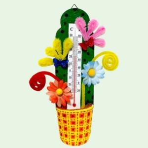 꽃화분 벽걸이 온도계 만들기