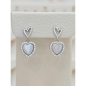 볼라레 세이브존03 볼라레 캣츠아이 투하트 드롭귀걸이 2color AGSSS1719A