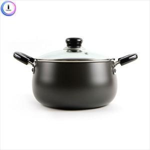 b35 키친아트 냄비(주노블랙) 양수22cm 조리용품 냄비 리빙용품 양수냄비 조리냄비 뚜껑냄비 뚜껑있는냄비