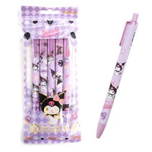 산리오캐릭터즈 굿타임 중성펜 5본세트_쿠로미(805181) 문구용중성펜 팬시용중성펜 학생중성펜 부드러운중