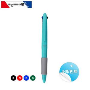 모닝글로리 K칼라 4색 볼펜 (민트) 1다스 (12자루) 문구용품 필기용품 볼펜 사무실볼펜 필기볼펜 필기구 오