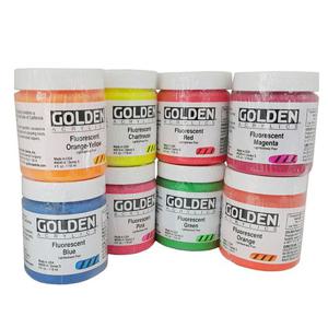(골덴)Flourescent(형광) 아크릴물감낱색 119ml 시리즈 5 (색상 선택) 포스터칼라 포스터컬러 수채물감 유