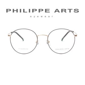 [룩플러스]필립아츠 안경테 373 C4 1 가벼운 초경량 라운드 안경