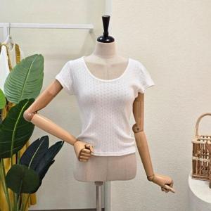 [포커스]FM5C9TS5123_코튼 U넥 펀칭 티셔츠