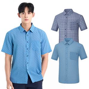 콜핑 남성 패턴 베이직 등산 반팔 셔츠 KSC580RH9M