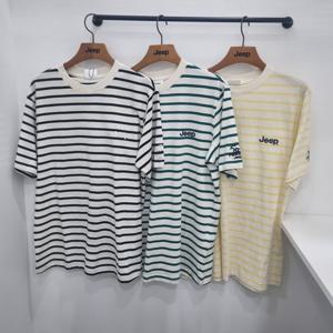 [지프]지프 포레스트 베어 로고 스트라이프 티셔츠 JQ2TSU111_JK