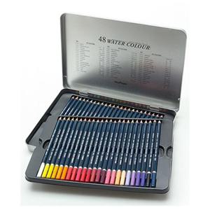 문화 넥스프로 수채 색연필 48색 틴케이스 수채색연필 색연필틴 학습용색연필 전문가용색연필 색연필세트