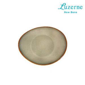 (싱가포르 루전) 러스틱 아이보리 오발 접시 중 22.5cm 플레이팅접시 플레이트그릇 플레이팅그릇 고급식기