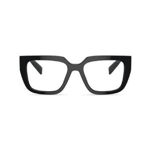 프라다 레터링 로고 스퀘어 프레임 안경 SPRA03V16K1O1