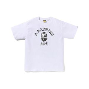 베이프 헤더 그레이 카모 컬리지 티셔츠 화이트 0ZXTEM110044N