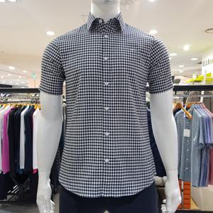 [루이까스텔]남성체크반팔셔츠/7MESH401B_BP