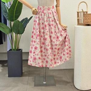 [포커스]FM5C3SK31395_플라워 핀턱 롱 스커트