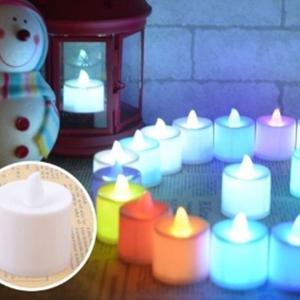 칼라 점멸 LED 캔들