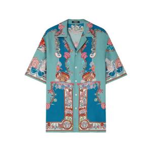 26 SS 베르사체 코랄 시어터 실크 반소매 셔츠 10039261A14567 TP438205210