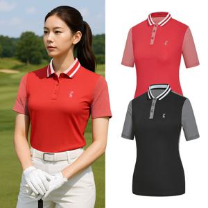 비티알 여성 골프웨어 여름 반팔 기능성 카라 티셔츠 BSC493QT2W