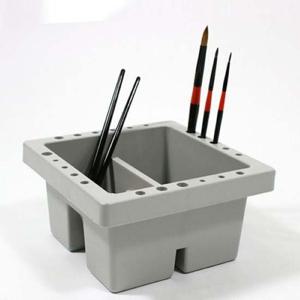 단아미 사각물통 소 플라스틱 뚜껑포함 물통 미술 붓
