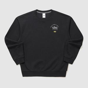 [르꼬끄] 남녀공용 르꼬끄X275C 스몰 루스터 맨투맨 QQ323XFS71_BLK QQ323XFS71