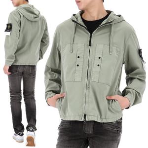 스톤아일랜드 M사이즈 럭키찬스 와펜 패치 수피마 코튼 후드 자켓 K1S154100091 S0010 V0055
