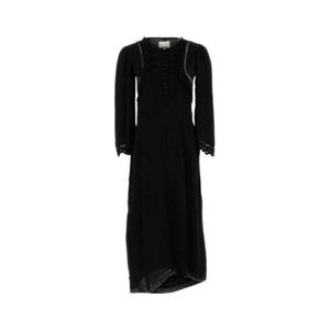 이자벨 마랑 롱 슬리브 자수 드레스 RO0806FAC3J11I 01BK TP946497962