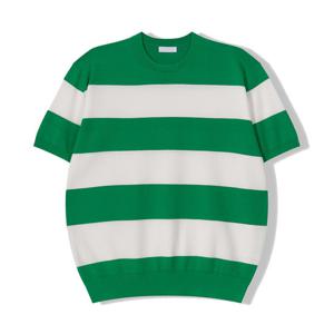 [리빌모아]남자 베이직 단가라 라운드넥 반팔 니트티 GN-KNH-Q01