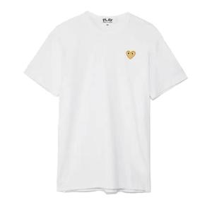 [국내배송] 꼼데가르송 골드하트 와펜 공용 반팔티 AZ-T216-051-4