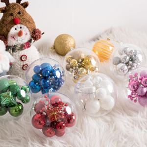 크리스마스 투명 볼 장식 빅픽 벌룬볼 120mm (DIY) 7컬러 트리 오너먼트 소품 용품