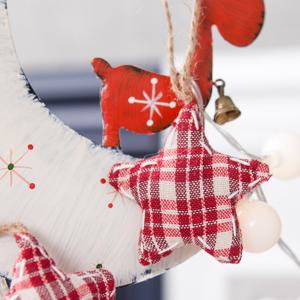 [3+1] 크리스마스 별 트리 장식 레드 쿠션 스타 5.6cm [6개입] 꾸미기 소품 용품 오너먼트 데코