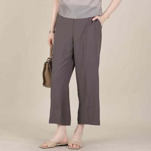 애비뉴투지 엄마옷 얇은 찰랑이는 허리 밴딩 여름 와이드 통바지 P08565