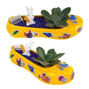 다육식물 토끼당근 고무신 화분만들기 봄 식물 다육 식물화분 화분꾸미기 토끼 당근 만들기