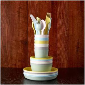 이케아 칼라스 접시 6P 혼합색상 지름19cm 식기 주방용품 식기도구