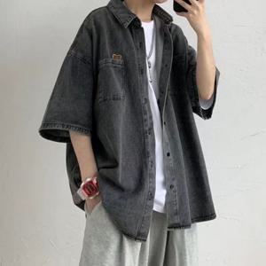 [파파브로]흑청 오버핏 데님 남성 자켓 ON-JKA-QWFEB7A7