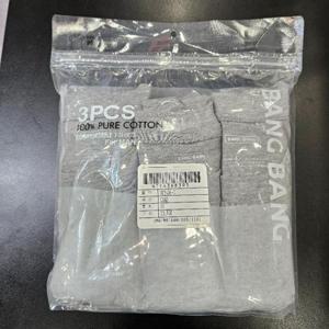 뱅뱅 BANG BANG H 뱅뱅 남성 면 100% 무지 기본 3팩  회색 반팔티셔츠 NTY436