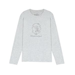 [뱅뱅]여성 베이직 프린트 긴팔 티셔츠 NTL703