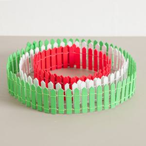 크리스마스 미니 울타리 장식 중 90x5.5cm 3컬러 트리 나무 하단 장식 소품 용품 데코