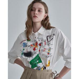 르니앤맥코이 세이브존05 아트 프린팅 칼라믹스 셔츠 ML10BL506