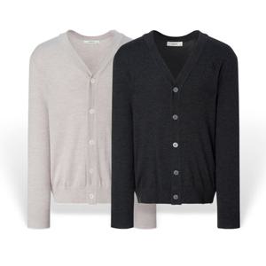 [헤지스 남성] 남성 솔리드 브이넥 가디건 HZSW5D202 PG-HZSW5D