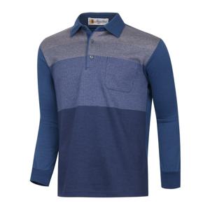 [파파브로]남성 국산 삼색 스트라이프 반기모 카라티 NA-KAK-71