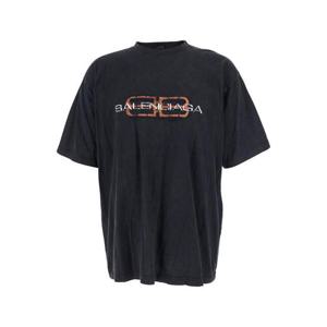 발렌시아가 반팔 티셔츠 764235TTVD61041 Black