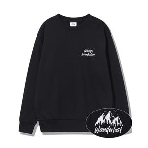 [지프]공용 원더러스트 루즈핏 긴팔 맨투맨 JQ3TSU893