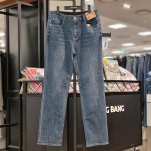 뱅뱅 HC21 가을공용 밑위가 긴 인밴드 이지슬림 스판청바지 NQL690