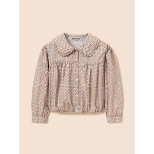 [빈폴키즈] 프릴 칼라 포인트 블라우스 - 베이지 (BI5964G01A)