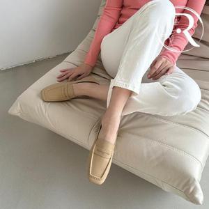 [디자이어로즈] 발편한 가죽로퍼 3cm 소가죽 단화