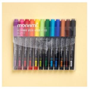 모너미 f122 시그마플로 생잉크 네임펜12색세트