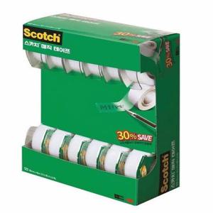 3M 스카치 매직테이프 디스펜서 122A-12 세이빙팩30%(18mmX16m 12개입)