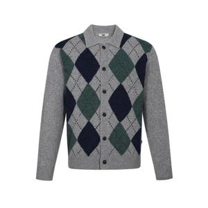 [닥스]울100 아가일 카라 가디건__DLW1SWCD104G1