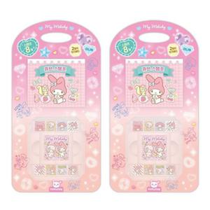 산리오스탬프 산리오 큐브스탬프 마이멜로디 2P 다꾸 캐릭터 스탬프