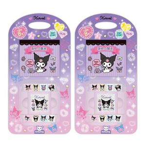 산리오스탬프 산리오 큐브스탬프 쿠로미 2P 다꾸 캐릭터 스탬프