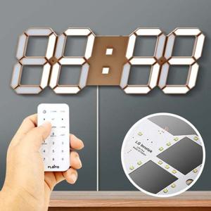 대형LED벽시계골드 디지털 모던 무소음 벽걸이 전자