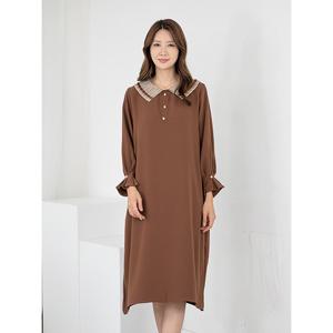 [모슬린]엄마옷 노방 주름 카라 정장 원피스 510FGH015 마담/중